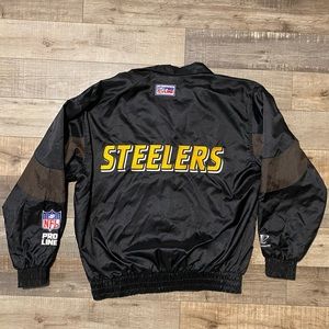 Vintage STEELERS PRO LINE Jacket Large NFL